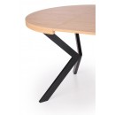 Стол обеденный HALMAR PERONI дуб золотой/черный 100-250/100